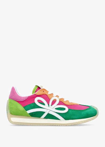 Daniel Movie Multicoloured Suede & Nylon Runner Trainers In Mus