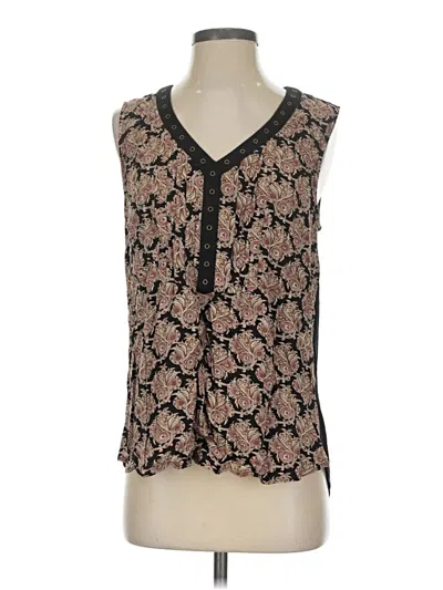 Pre-owned Daniel Rainn Sleeveless Blouse In Black