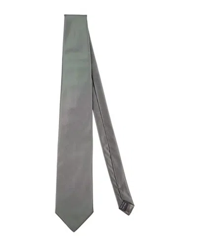 Daniele Alessandrini Man Ties & Bow Ties Grey Size - Silk In Gray