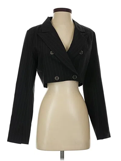 Pre-owned Danielle Guizio Blazer Jacket In Black