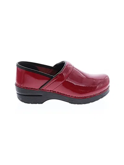 Pre-owned Dansko Mule/clog In Red