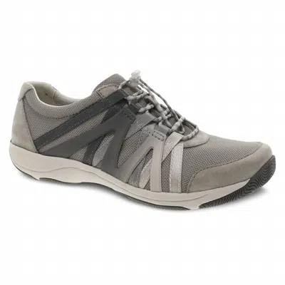 Dansko Women's Henriette Suede Grey Sneaker - Medium Width