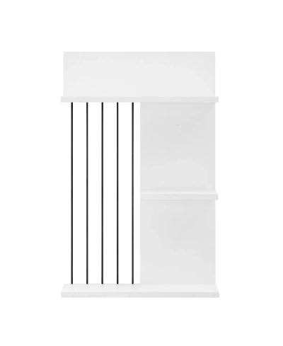 Danya B Seville Dynamic Utility Ledge Wall Shelf In White
