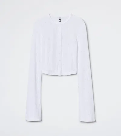 Daphne The Catnap Cardigan In White