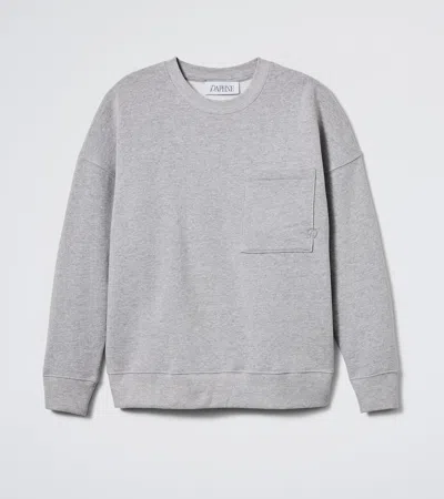 Daphne The Golden Night Sweatshirt In Grey Melange