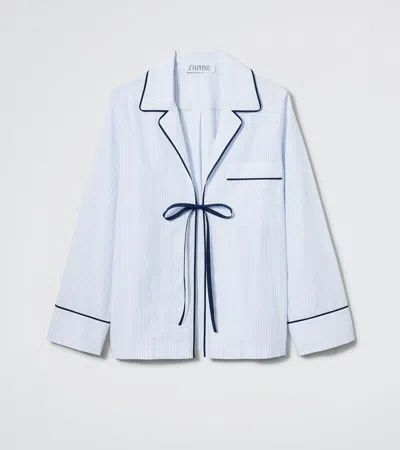 Daphne The Lobby Shirt In Cloud Stripe