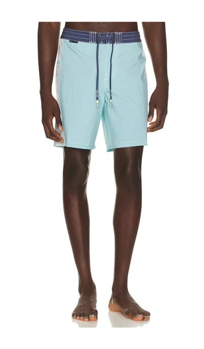 Dark Seas Rincon Boardshort In Light Blue & Navy