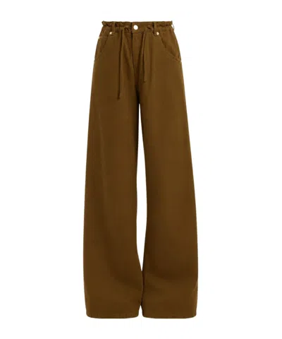Darkpark Casual Trousers With Belt Loops In Brown