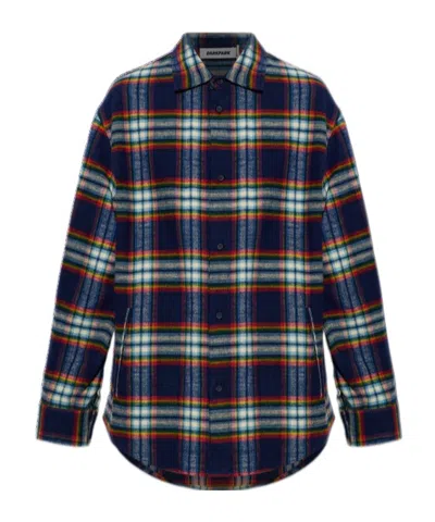 Darkpark Check-pattern Cotton Shirt In Multi