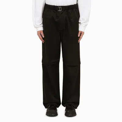 Darkpark Jordan Black Wide Trousers In White