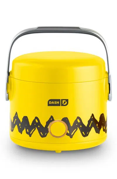 Dash Peanuts Hot2go Heated Lunch Box In Yellow And Black