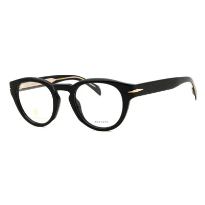 David Beckham Db 7114 Mini Clear Demo Lens Eyeglasses In Black