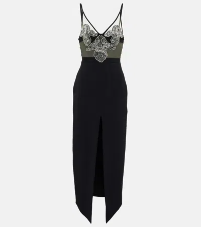 David Koma Embellished Midi Dress In Red