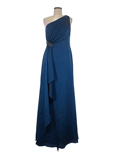 Pre-owned David Meister Cocktail Dress In Blue