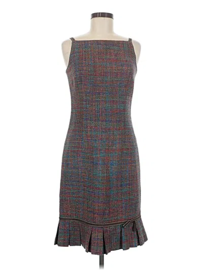 Pre-owned David Meister Cocktail Dress In Gray