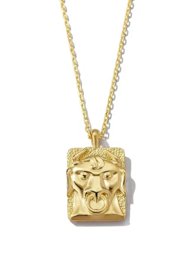 David Webb 18k Yellow Gold Taurus Zodiac Diamond Necklace