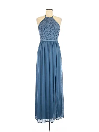 Pre-owned David's Bridal Cocktail Dress In Blue