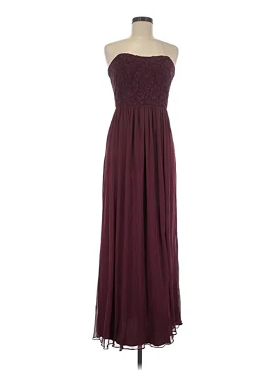 Pre-owned David's Bridal Cocktail Dress In Burgundy