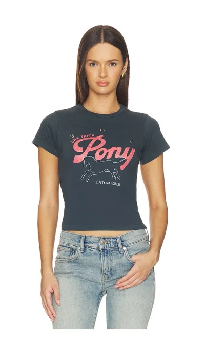 Daydreamer One Trick Pony Vintage Tee In Vintage Black