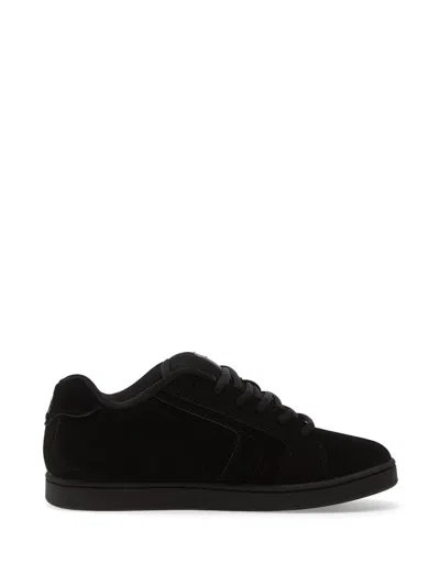 Dc Shoes Net Logo-patch Suede Sneakers In Multi