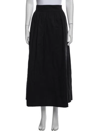 Pre-owned De Loreta Long Skirt In Black