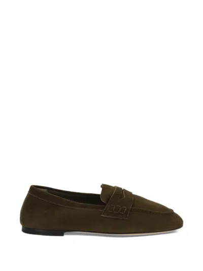Dear Frances Balla Penny Loafers In Green