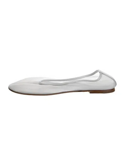 Pre-owned Dear Frances Ballet Flats In White