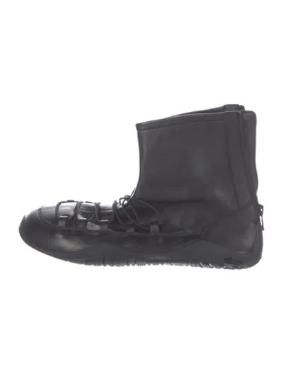 Pre-owned Dear Frances Leather Boots In Black