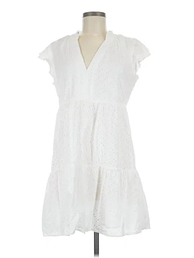 Pre-owned Dear John Casual Dress In White