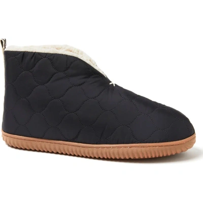 Dearfoams Men's Warm Up Bootie Slippers In Black