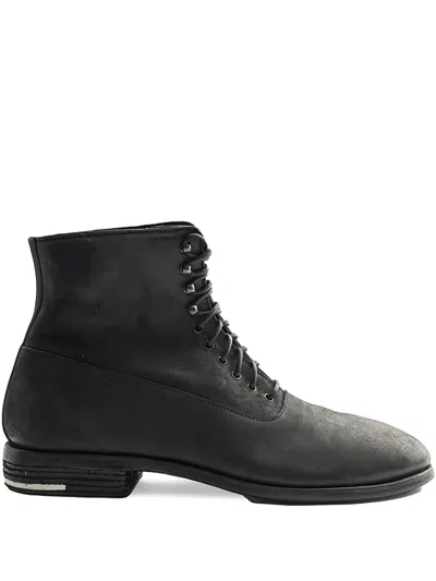 Deepti Leather Boots In Black