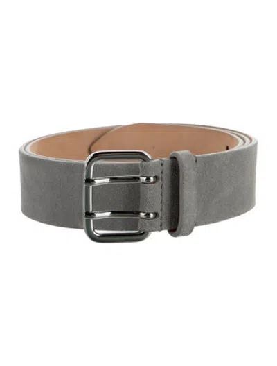 Pre-owned Dehanche Suede Waist Belt In Grey