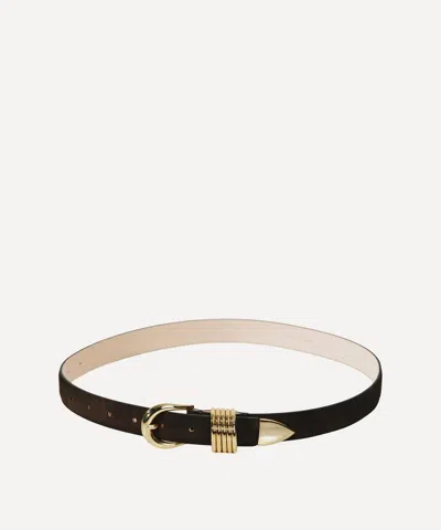 Dehanche Women's Hollyhock Suede Leather Belt In Brown
