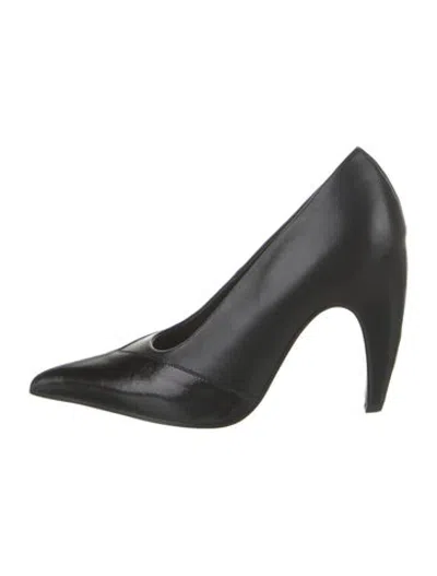 Pre-owned Del Core Leather Pumps W/ Tags In Black