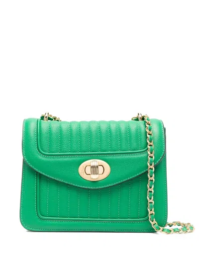 Delage Mini Ginette Shoulder Bag In Green
