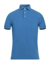 Della Ciana Man Polo Shirt Blue Size 36 Cotton