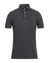 Della Ciana Man Polo Shirt Lead Size 36 Cotton In Grey