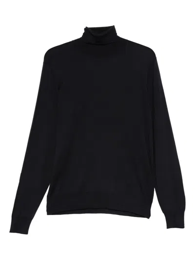 Dell'oglio Turtleneck Long-sleeve Sweater In Black