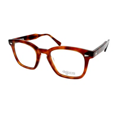 Delotto Tortoiseshell Dl33 Celluloid Glossy Sunglasses In Brown