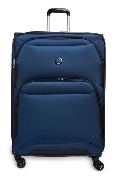 Delsey Sky Max 2.0 28" Expandable Spinner Suitcase In Blue