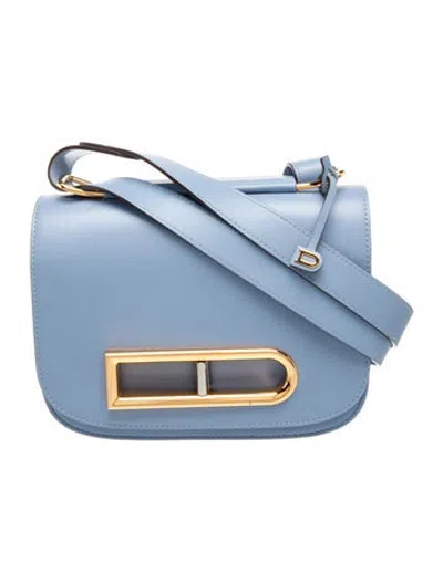Pre-owned Delvaux Calfskin Lingot In Blue