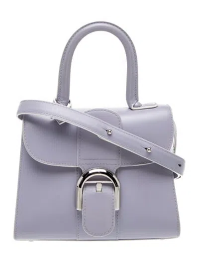 Pre-owned Delvaux Leather Brillant Mini In Purple