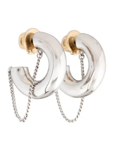 Pre-owned Demarson Miley Tubular Mini Hoop Earrings In Multicolor