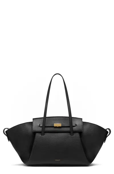 Demellier The Brooklyn Leather Tote In Black