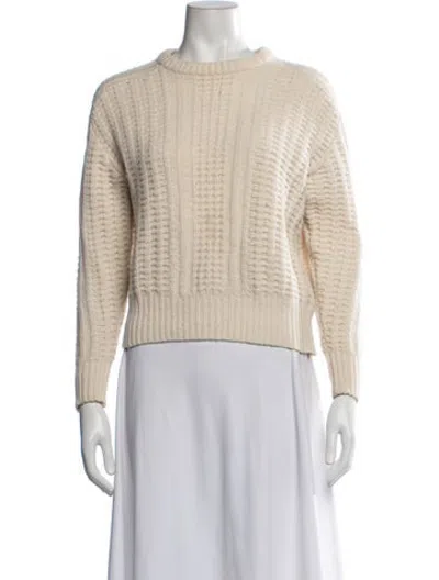 Pre-owned Demylee Wool Crew Neck Sweater In Neutrals
