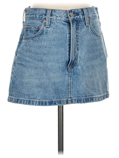 Pre-owned Denim Forum Denim Skirt In Blue
