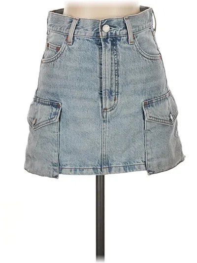 Pre-owned Denim Forum Denim Skirt In Blue