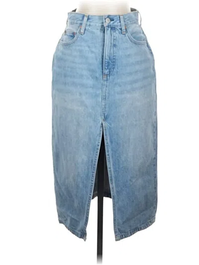 Pre-owned Denim Forum Denim Skirt In Blue