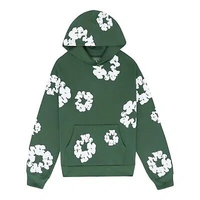 Pre-owned Denim Tears Cotton Wreath Hoodies Mens Style : 301-060-30 In Green