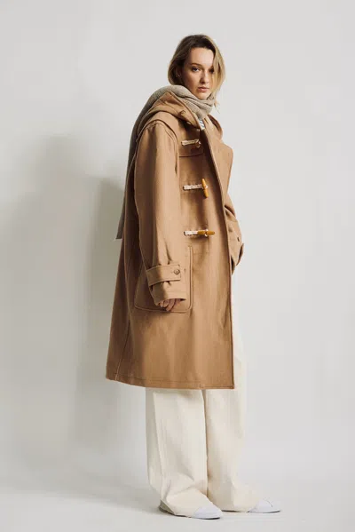 Denimist Clifden Duffle Coat In Brown